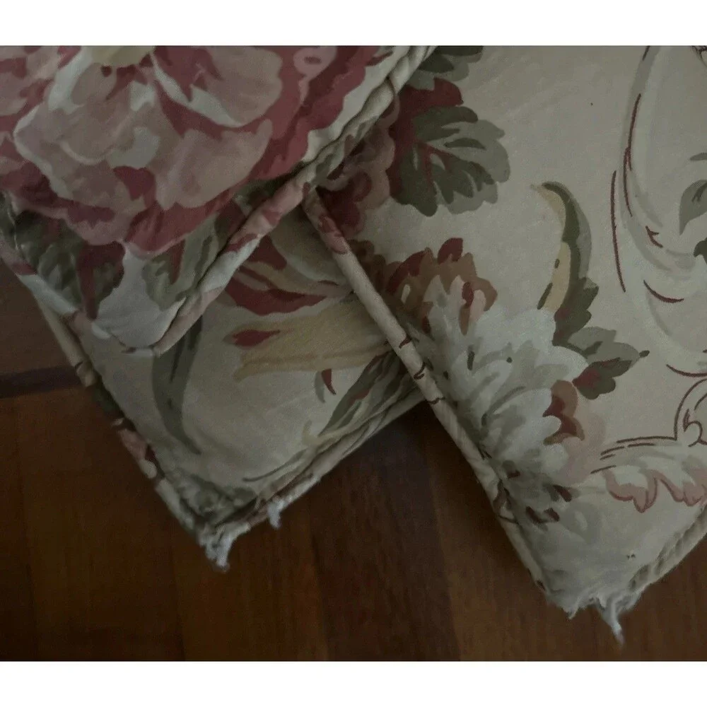 Vintage Ralph Lauren Genevieve Bedspread Queen 92x102 Corner Wear See Pictures